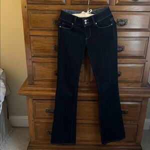 PAIGE Hidden Hills Dark Bootcut Denim Jeans